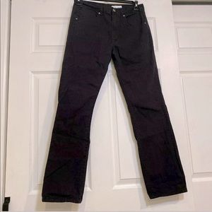 Mens Denim & Co black denim jeans size 30W 32L